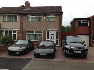 The current line up: MX-5, RX-7 and RAV4