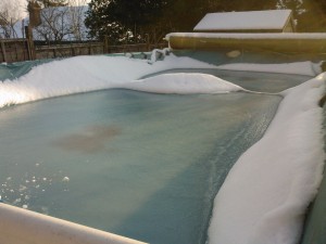 The water was a 'tad' cold in my pool...